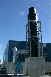 laveur de gaz à voie humide