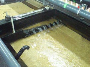 station d'épuration avec système de biofiltration