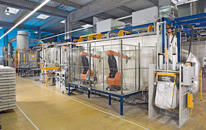 machine de poudrage