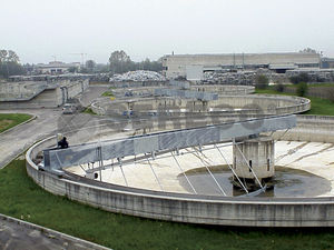 racleur pour traitement d'eaux usées