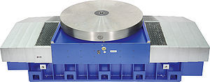 plateau diviseur entraîné par moteur / vertical / pour machine-outil / à vis sans fin