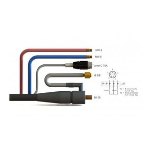 connecteur de données / de puissance / de prise / pour machine de soudage