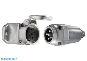 connecteur haute température / d'alimentation électrique / en métal / ultra robuste