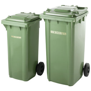 conteneur à déchets en HDPE / pour déchets urbains / pour déchets industriels / avec couvercle