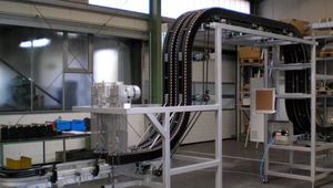 chaîne de convoyage en acier inoxydable