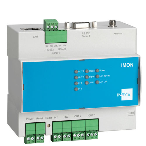 Routeur cellulaire - IMON-U300 - INSYS MICROELECTRONICS GmbH - à transmission de données en paquets / RS232 / LAN
