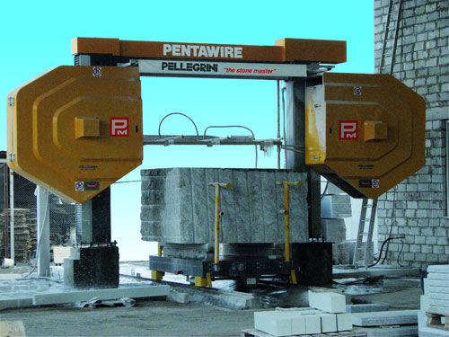 Machine de découpe à fil diamanté - Pentawire - Pellegrini - pour pierre / CNC