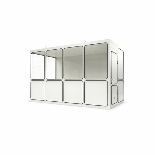 Système room-in-room modulable - Ri 12b - WSM – Walter Solbach Metallbau GmbH - en tôle / en fibre minérale / avec sol en PVC
