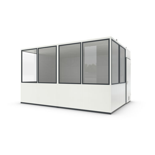 Système room-in-room en fibre minérale - Basic 15 - WSM – Walter Solbach Metallbau GmbH - en tôle d'acier / avec sol en PVC