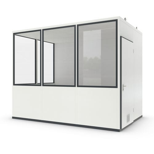 Système room-in-room en tôle - Basic 7 Starter Plus - WSM – Walter Solbach Metallbau GmbH - en fibre minérale / avec sol en PVC