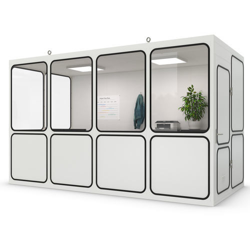 Système room-in-room mobile - Ri 8 - WSM – Walter Solbach Metallbau GmbH - en tôle / en fibre minérale / avec sol en PVC
