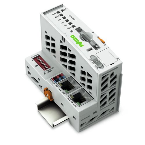 Automate programmable pour contrôleur - PFC100 series - WAGO - compact / intégré / sur rail DIN