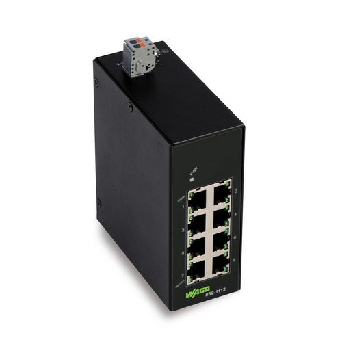 Commutateur Ethernet non administrable - 852-1112 - WAGO - 8 ports / 5 ports / gigabit
