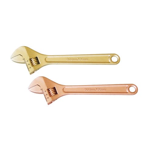 Clé à molette antiétincelle - 125C, 126 series - HEBEI BOTOU SAFETY TOOLS CO.,LTD - en cuivre / amagnétique / en bronze