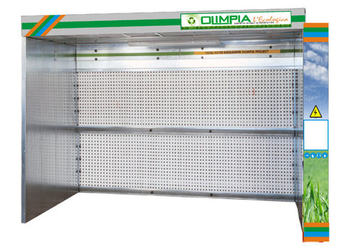 Cabine de peinture ouverte - Olimpia - pour applications aéronautiques / à filtre
