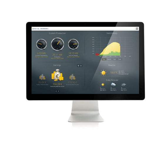 Logiciel de tableau de bord - Solar-Log™ - Solare Datensysteme GmbH - basé sur le web