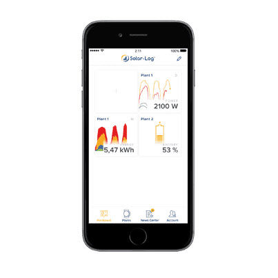 Application mobile de supervision - Solar-Log WEB Enerest™ - Solare Datensysteme GmbH - d'écoulement / pour projet d'énergie solaire / Androïd