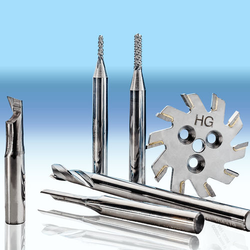 Fraise monobloc - Single helical milling cutter - straight long - HG GRIMME SysTech GmbH - pour matières plastiques / haute performance / de haute précision