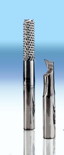 Fraise monobloc - Dual helical milling cutter - sliding long - HG GRIMME SysTech GmbH - pour matières plastiques / haute performance / de haute précision