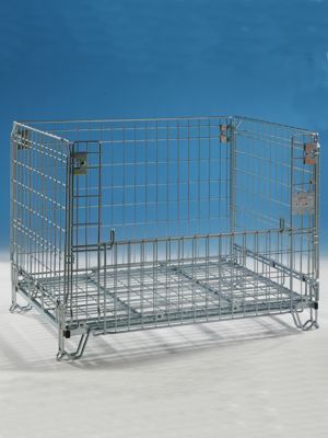 Caisse-palette en métal - cargopak srl - de transport / empilable / en maille métallique