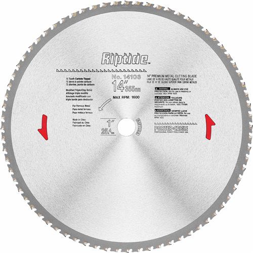 Lame de scie circulaire - 14103 - Porter-Cable - en acier / pour métal