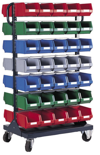Chariot de stockage - 785 x 540 x 1400 mm | RBF-3 - Plastipol, s.a. - en métal / à étagères / polyvalent