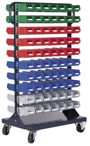 Chariot de stockage - 785 x 540 x 1400 mm | RBF-4 - Plastipol, s.a. - en métal / à étagères / polyvalent
