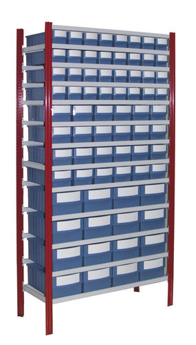 Étagère sans vis - 1080 x 400 x 2000 mm | EP50-COMBI4 - Plastipol, s.a.