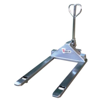 Transpalette manuel - superlift material handling - à conducteur accompagnant / en inox / à fourche longue