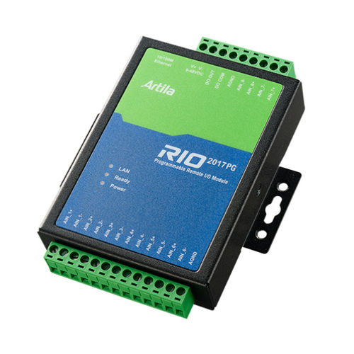 Module E/S analogique - RIO-2017PG - Artila Electronics - Ethernet / avec sortie relais / déportées