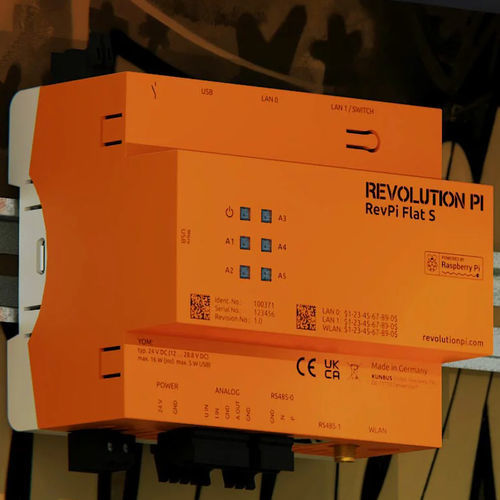 Automate programmable sur rail DIN - RevPi Flat S - Revolution Pi - Raspberry Pi / sur réseau Ethernet / RS485