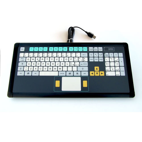 Clavier encastrable - KT-105-I-04 - k-tronic S.r.l. - à membrane / 2 touches de souris / 105 touches