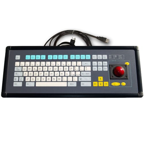 Clavier encastrable - KT-84-I-14 - k-tronic S.r.l. - à membrane / avec touche Fn / 3 touches de souris