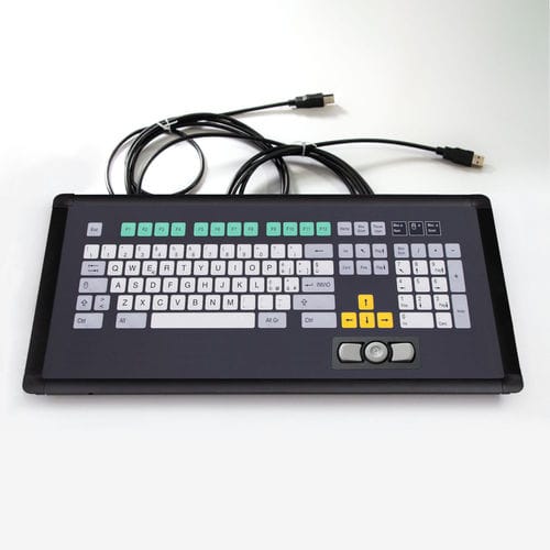 Clavier encastrable - KT-101-I-15 - k-tronic S.r.l. - à membrane / avec touche Fn / 2 touches de souris