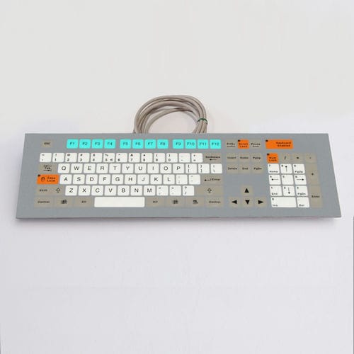 Clavier rackable - KT-105-K-12 - k-tronic S.r.l. - à membrane / 105 touches / industriel
