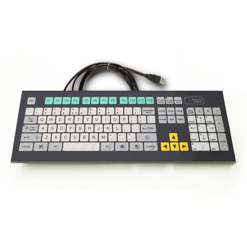 Clavier rackable - KT-105-K-10 - k-tronic S.r.l. - à membrane / 105 touches / industriel