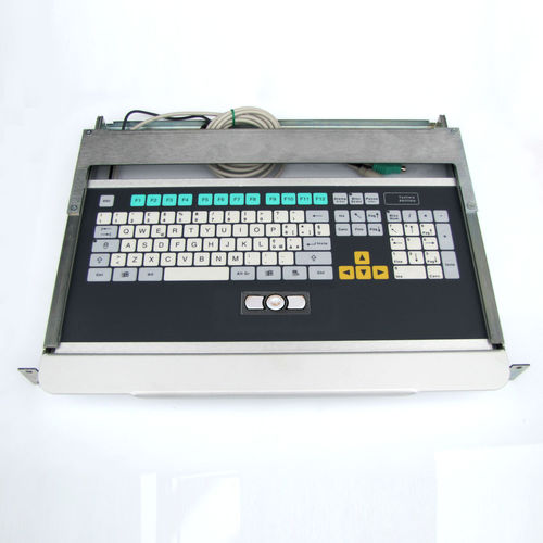 Clavier monté sur rack-tiroir - KT-105-C-07 - k-tronic S.r.l. - à touches mécaniques / à membrane / 2 touches de souris