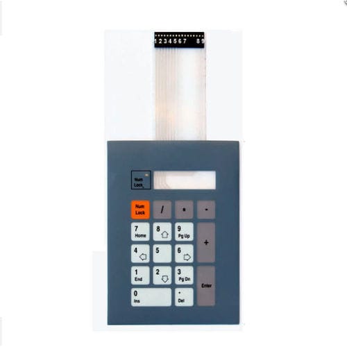 Clavier numérique 17 touches - KT-17-STD  - k-tronic S.r.l. - encastrable / à membrane / métallisé