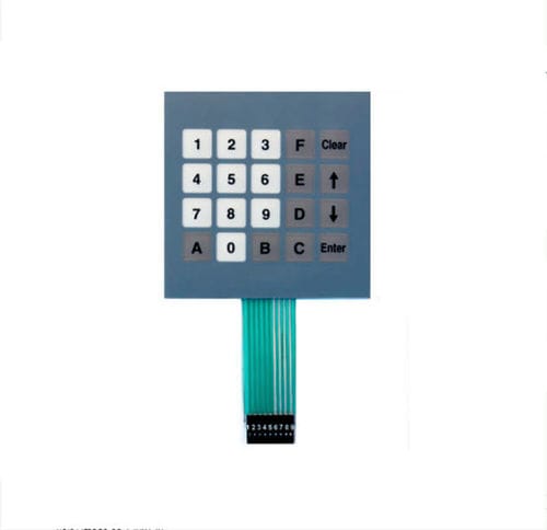 Clavier numérique 20 touches - KT-20-AT - k-tronic S.r.l. - encastrable / à membrane / métallisé
