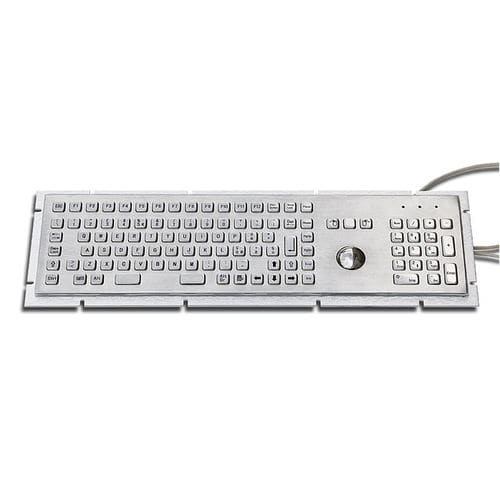 Clavier encastrable - KT-103-GIX-01 - k-tronic S.r.l. - à touches mécaniques / avec touche Fn / 3 touches de souris