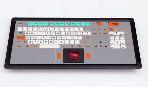 Clavier de bureau - KT-105-I-50 - k-tronic S.r.l. - capacitif / 105 touches / avec trackball