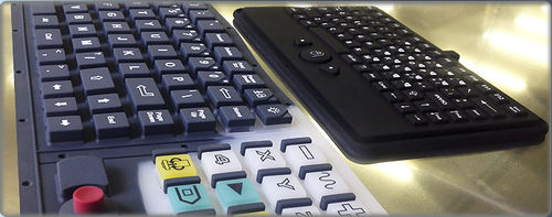 Clavier en caoutchouc silicone - k-tronic S.r.l. - encastrable / à touches mécaniques / à membrane