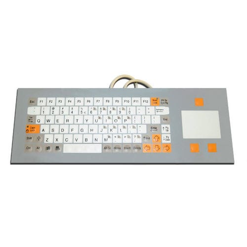 Clavier encastrable - KT-84-R-37 - k-tronic S.r.l. - à touches mécaniques / à membrane / 84 touches