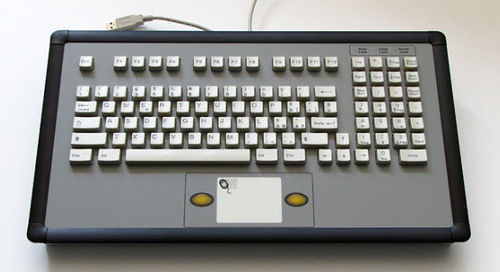 Clavier encastrable - KT-101-DVI-07 - k-tronic S.r.l. - à touches mécaniques / 101 touches / avec pavé tactile