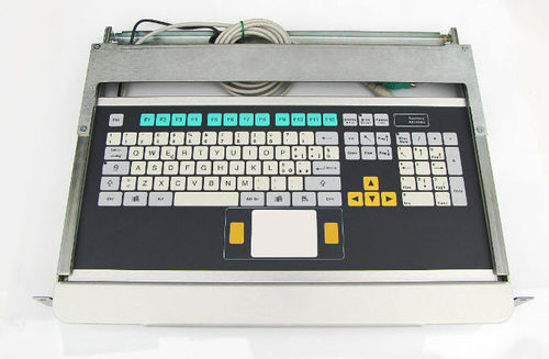 Clavier monté sur rack-tiroir - KT-105-C-15 - k-tronic S.r.l. - à touches mécaniques / 105 touches / avec pavé tactile