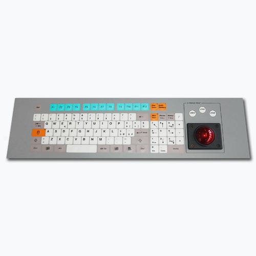 Clavier rackable - KT-96-K-01 - k-tronic S.r.l. - à membrane / 96 touches / avec trackball