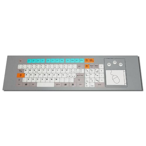 Clavier rackable - KT-96-K-02 - k-tronic S.r.l. - à membrane / 96 touches / avec pavé tactile