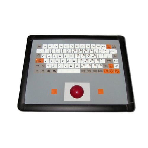 Clavier encastrable - KT-84-I-41 - k-tronic S.r.l. - à membrane / 84 touches / avec trackball