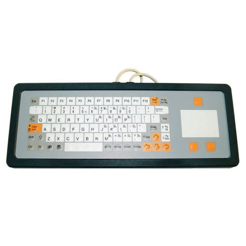 Clavier de bureau - KT-84-T-37 - k-tronic S.r.l. - à touches mécaniques / à membrane / 3 touches de souris
