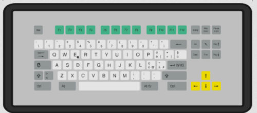 Clavier de bureau - KT-84-T-40  - k-tronic S.r.l. - à touches mécaniques / à membrane / 84 touches